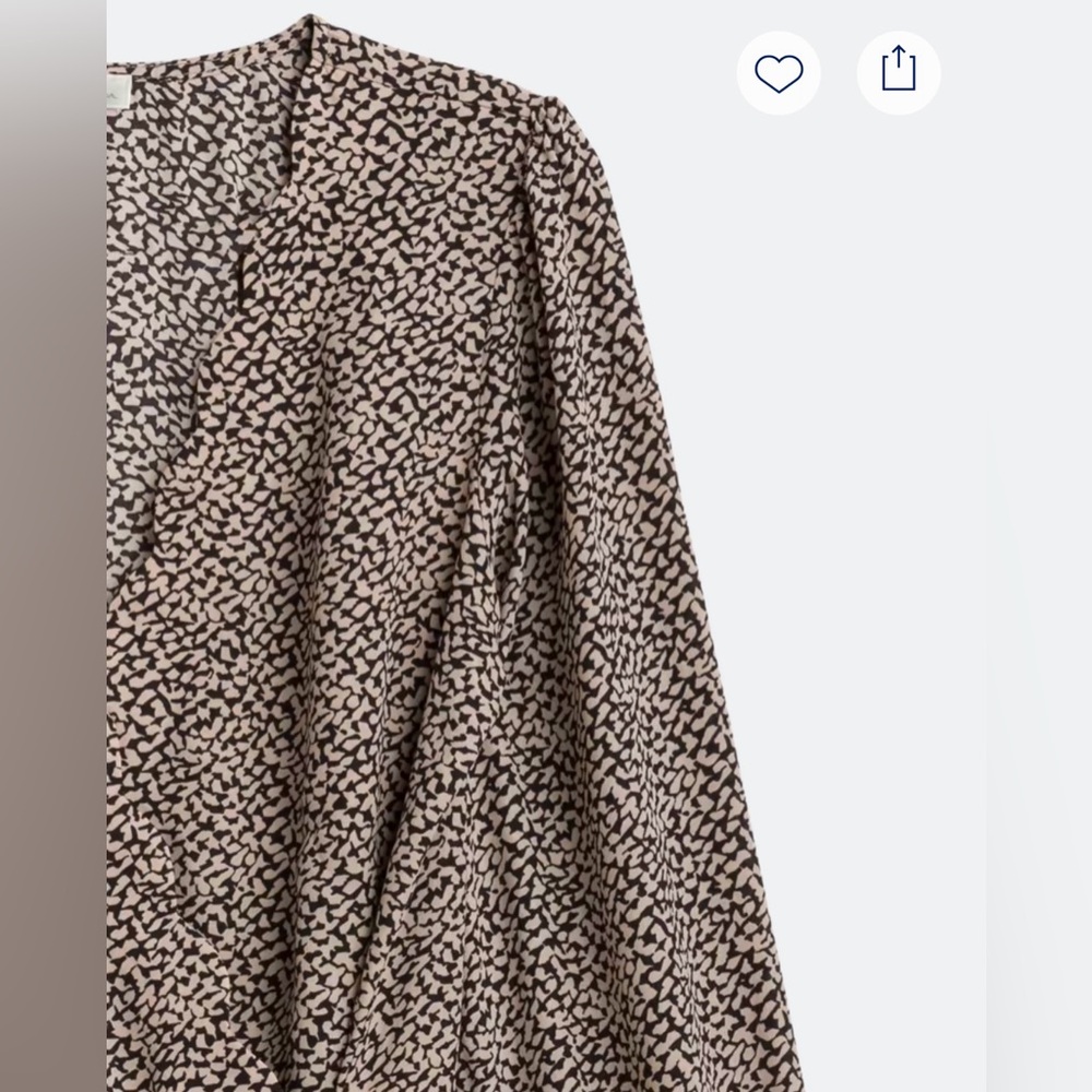 Nine Britton Faux Wrap Patterned Blouse - Size XL - Picture 2 of 9